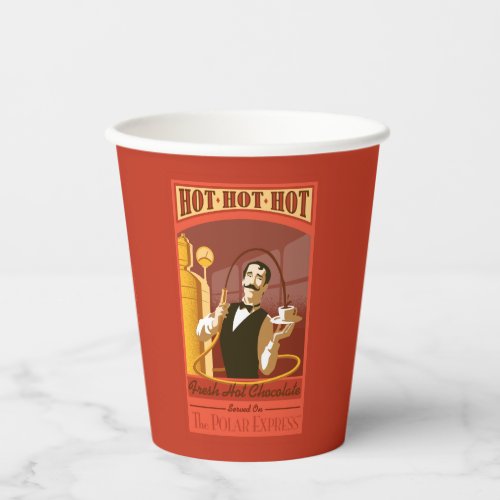 The Polar Express  Hot Chocolate Vintage Art Paper Cups