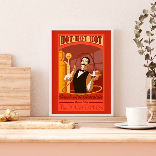The Polar Express  Hot Chocolate Vintage Art Poster