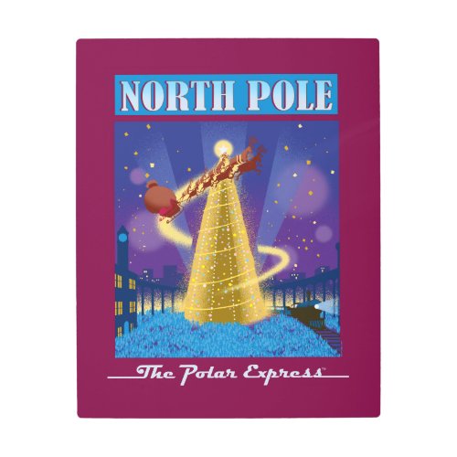 The Polar Express  North Pole Vintage Travel Art
