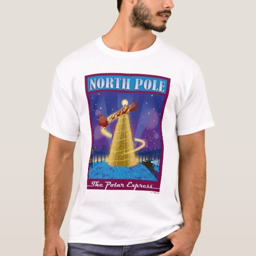 The Polar Express  North Pole Vintage Travel Art T_Shirt
