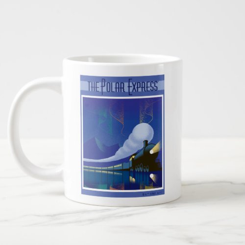 The Polar Express  Northern Lights Vintage Travel Giant Coffee Mug