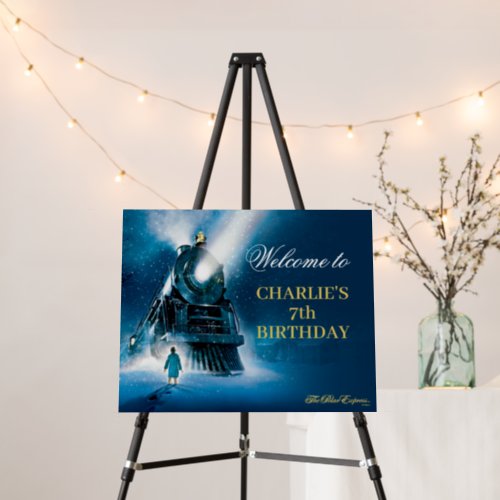 The Polar Express Pajama Birthday Welcome Sign