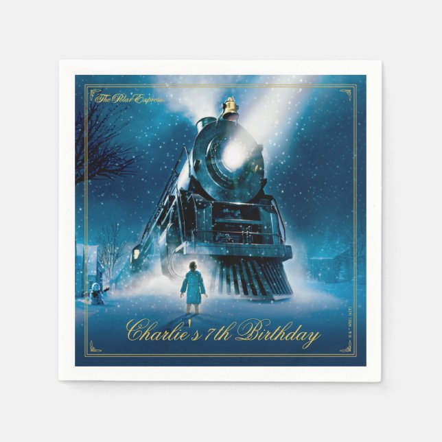 The Polar Express Pajama Slumber Party Napkins (Front)