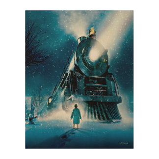 The Polar Express Pajama Wood Wall Art