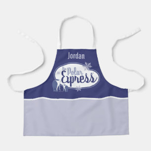 The Polar Express Polar Bears Retro Graphic Apron