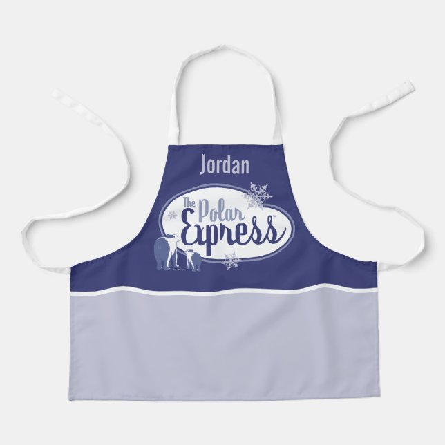 The Polar Express | Polar Bears Retro Graphic Apron (Front)