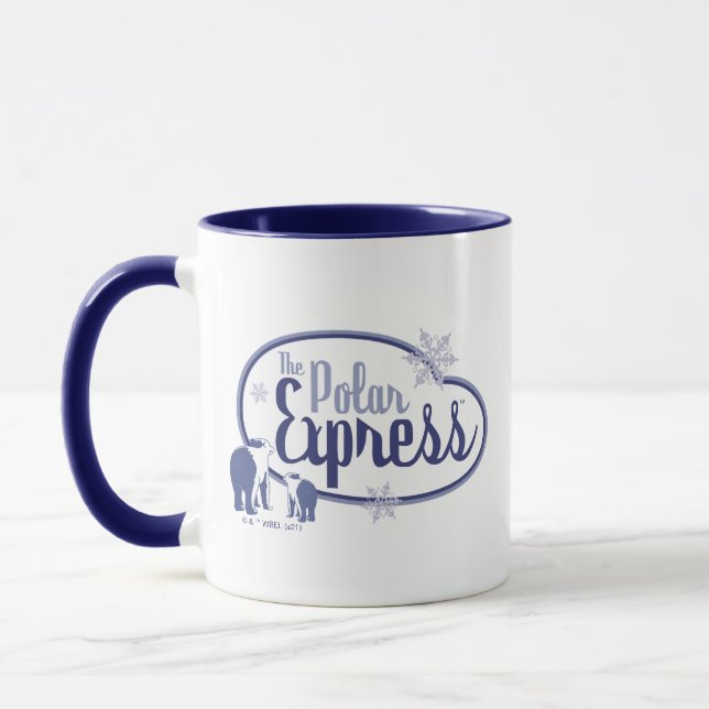 The Polar Express | Polar Bears Retro Graphic Mug (Left)