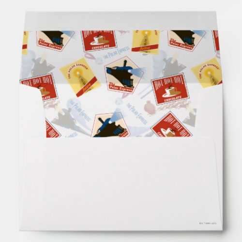 The Polar Express  Retro Sticker Pattern Envelope