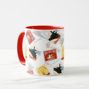 The Polar Express Retro Sticker Pattern Mug