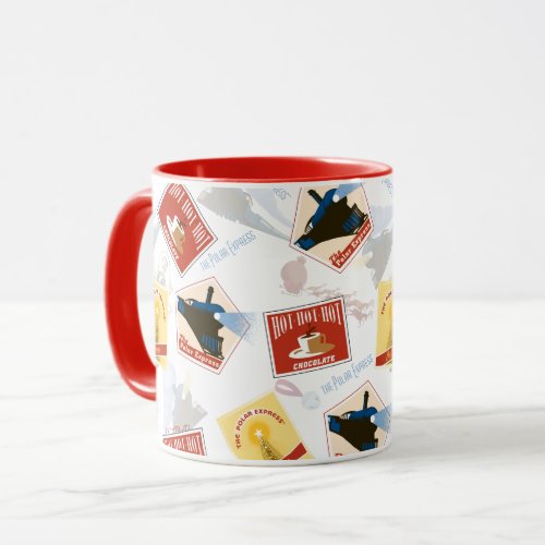 The Polar Express  Retro Sticker Pattern Mug