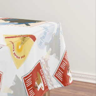 The Polar Express   Retro Sticker Pattern Tablecloth