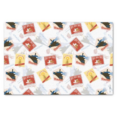 The Polar Express  Retro Sticker Pattern Tissue Paper