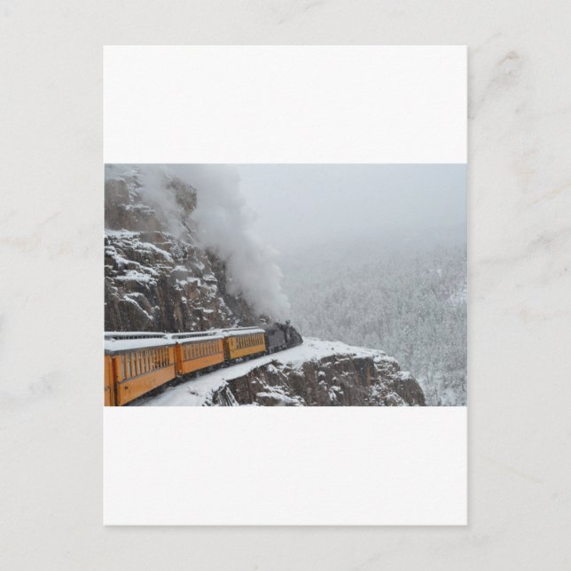 The Polar Express Rounds the Bend Postcard (Front)