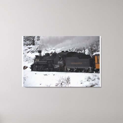 The Polar Express Steam Engine Canvas Print