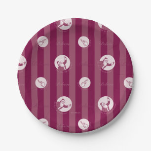 The Polar Express Striped Santa Claus Pattern Paper Plates