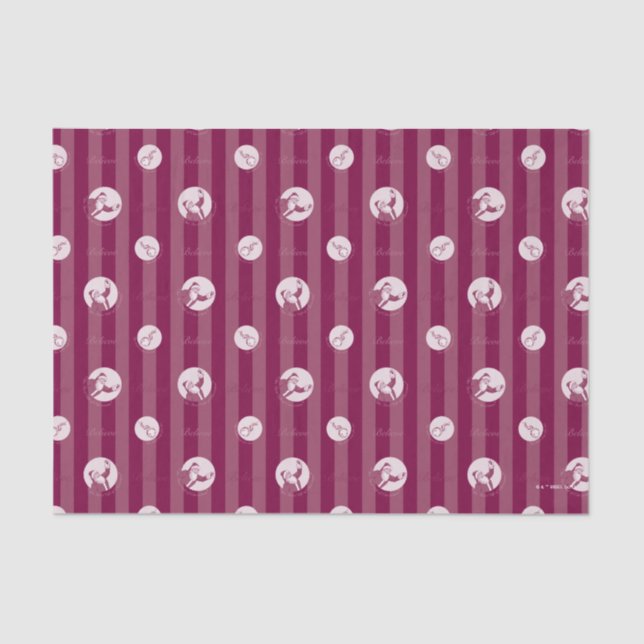 The Polar Express | Striped Santa Claus Pattern Tissue Paper (Front)