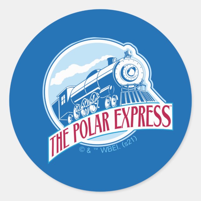 The Polar Express | Train Badge Classic Round Sticker (Front)