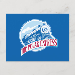 The Polar Express Train Badge Holiday Postcard