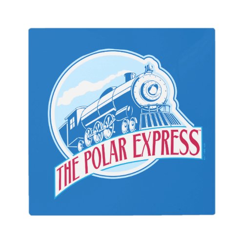 The Polar Express  Train Badge Metal Print