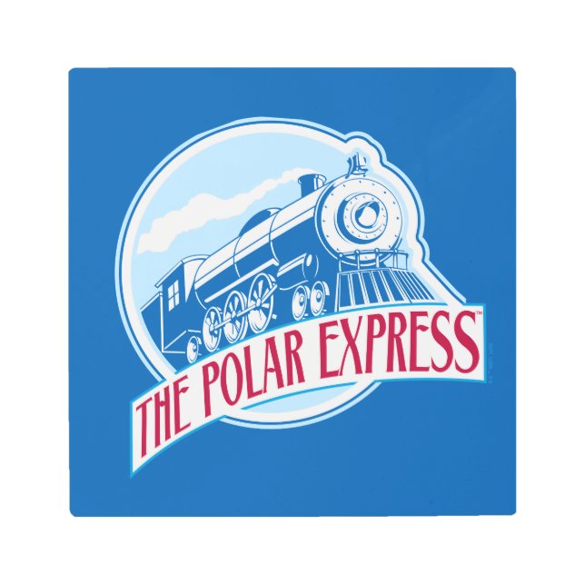 The Polar Express | Train Badge Metal Print (Front)