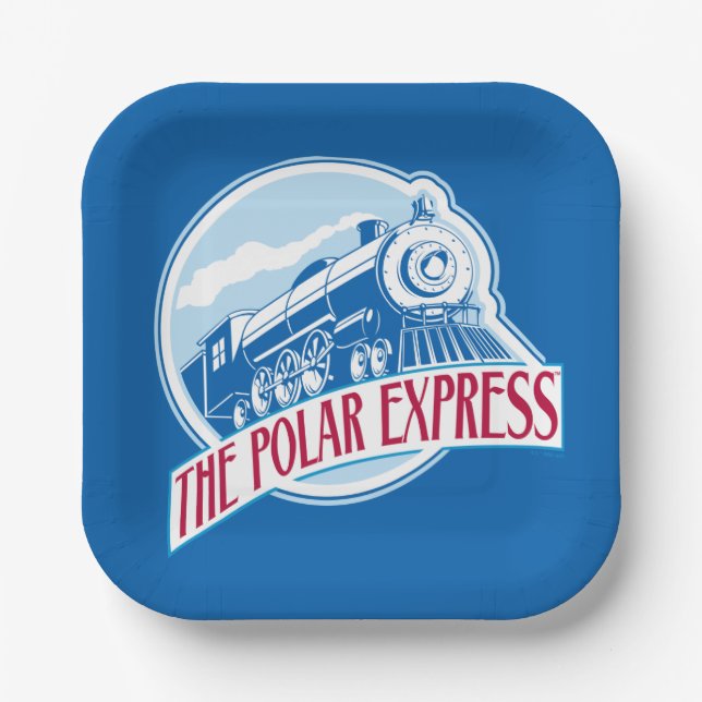 The Polar Express | Train Badge Paper Plates (Front)