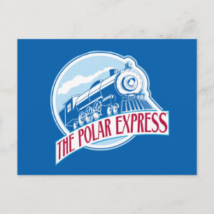 The Polar Express Train Badge Postcard