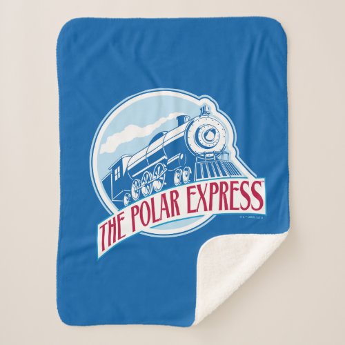 The Polar Express  Train Badge Sherpa Blanket