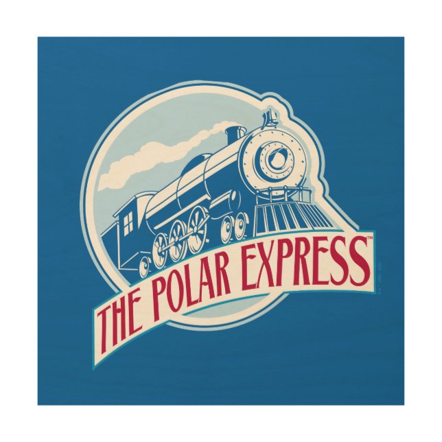 The Polar Express | Train Badge Wood Wall Art (Front)