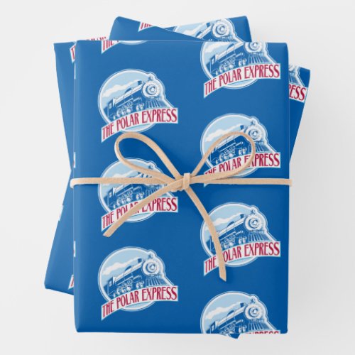 The Polar Express  Train Badge Wrapping Paper Sheets