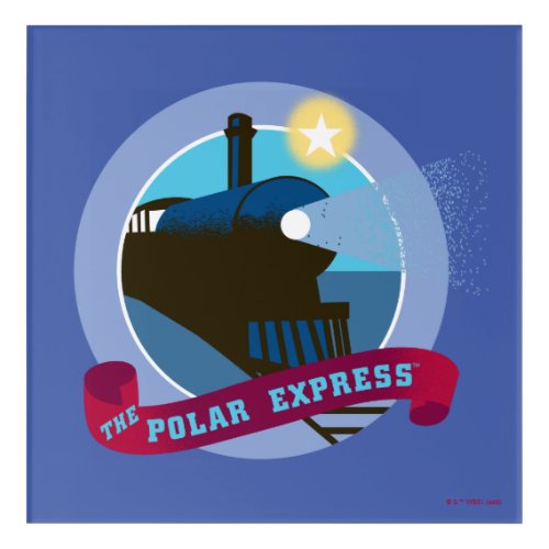 The Polar Express  Vintage Train Badge Acrylic Print