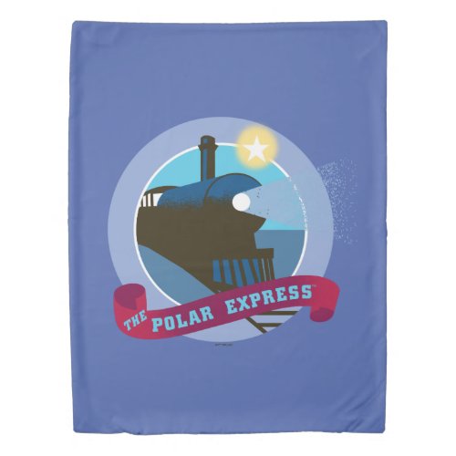 The Polar Express  Vintage Train Badge Duvet Cover