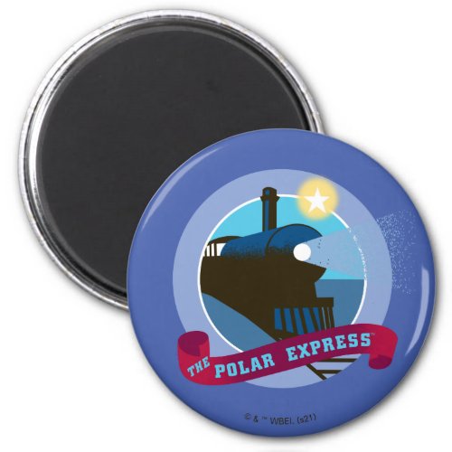 The Polar Express  Vintage Train Badge Magnet