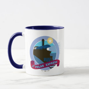 The Polar Express Vintage Train Badge Mug