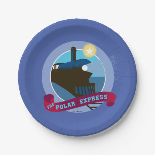 The Polar Express Vintage Train Badge Paper Plates