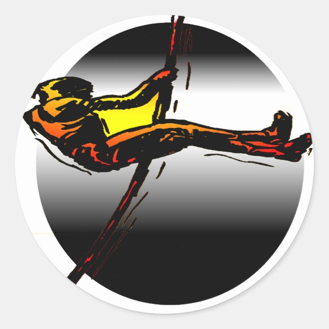 THE POLE VALULTER CLASSIC ROUND STICKER (Front)