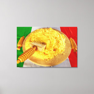 The Polenta A Typical Recipe on  Canvas Print
