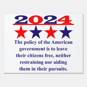 The Policy Of The American Government - Political  Sign