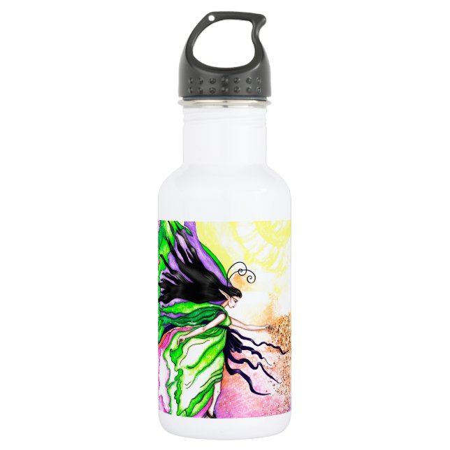 The Pollinatin Prominade Stainless Steel Water Bottle (Front)