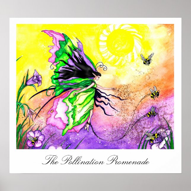 The Pollination Promenade Art Print (Front)