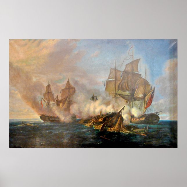 The Pomone vs. Alceste, Active, and Unite Poster (Front)