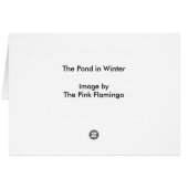 The Pond in Winter Cards (Back Horizontal)