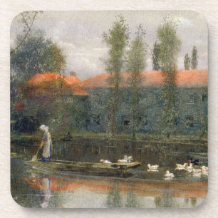 The Pond of William Morris Works at Merton Abbey ( Beverage Coaster