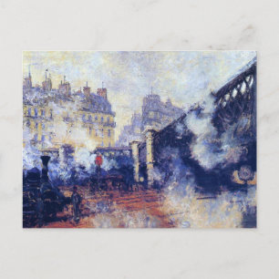 The Pont de l'Europe by Monet, Postcard
