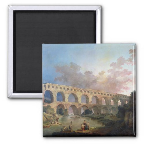 The Pont du Gard Nimes c1786 Magnet