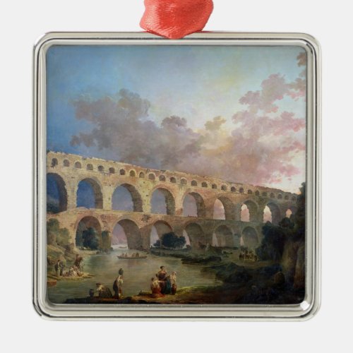 The Pont du Gard Nimes c1786 Metal Ornament