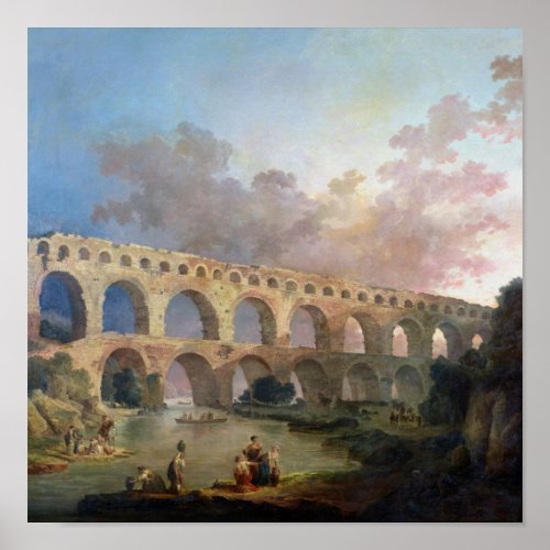 The Pont du Gard Nimes c1786 Poster