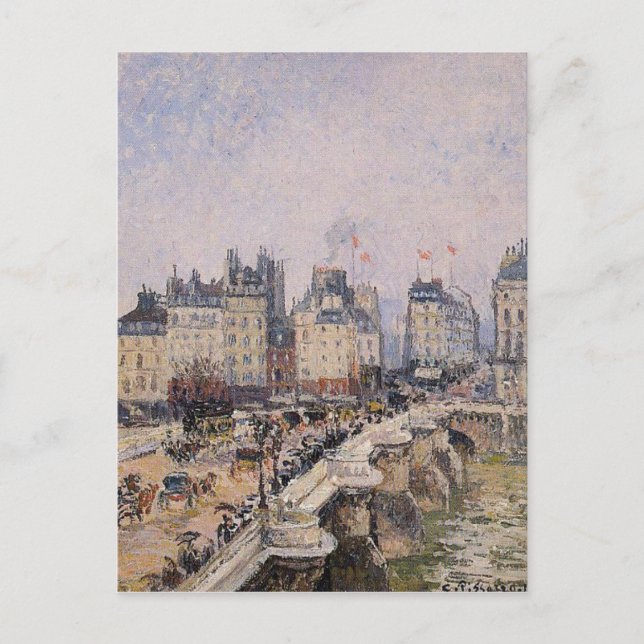 The Pont Neuf 2 by Camille Pissarro Postcard (Front)