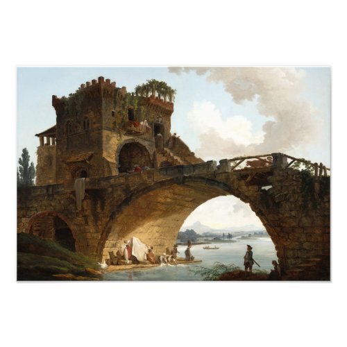 The Ponte Salario 1775 by Hubert Robert Photo Print