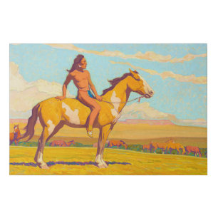 The Pony Boy, 1920 by Maynard Dixon Faux Canvas Print
