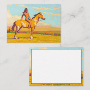 The Pony Boy, 1920 by Maynard Dixon Note Card